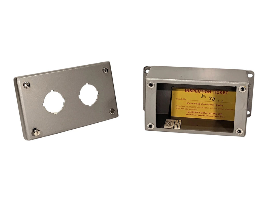 McKinstry Metal Works F-676736 Pushbutton Enclosure w/ 2 Button Spaces