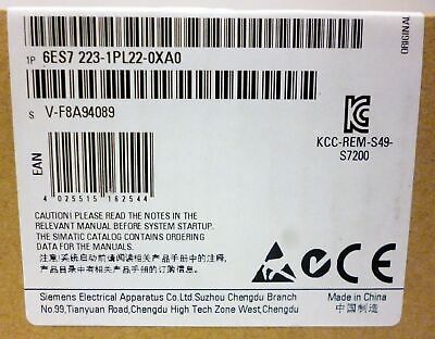 Siemens 6ES7223-1PL22-0XA0 PLC Input & Output Module