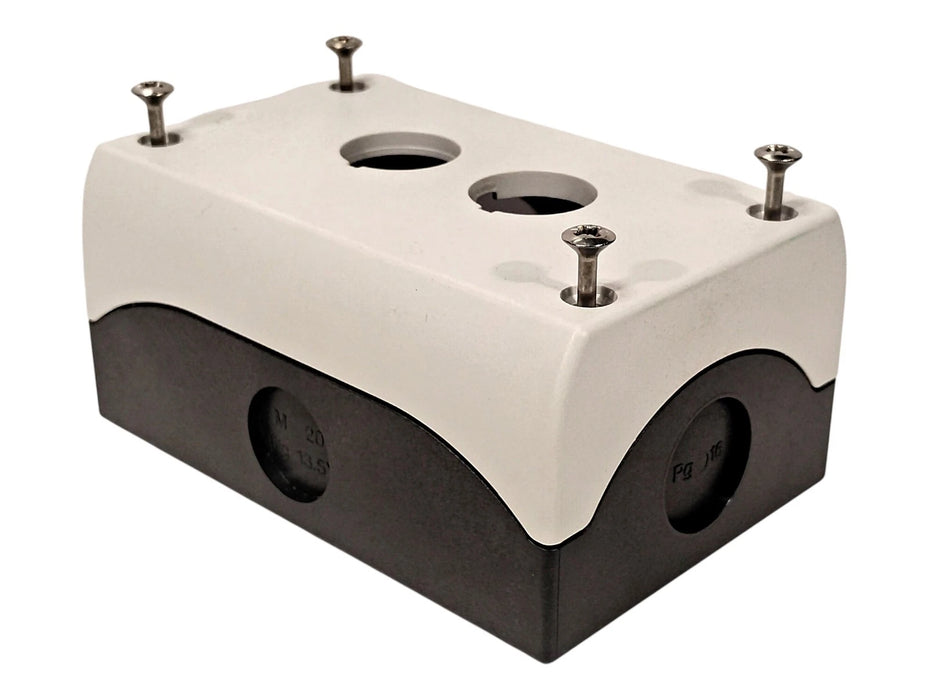 Moeller M22-12-PG 22 mm Pushbutton Enclosure w 2 Spaces