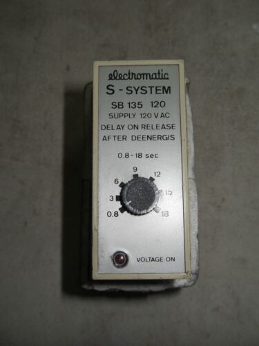 Electromatic Sb-135-120 Timing Delay 08.-18 Sec