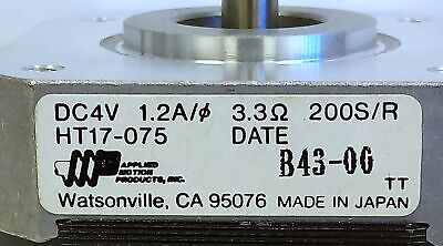 Applied Motion Products HT17-075 4VDC Stepper Motor with Quick Disconnect