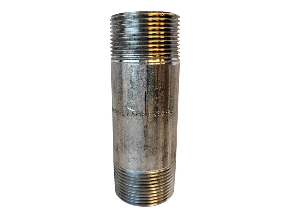 Merit Brass 6020-450 1-1/4" x 4-1/2" L MNPT Sch 40 316 SS Pipe Nipple