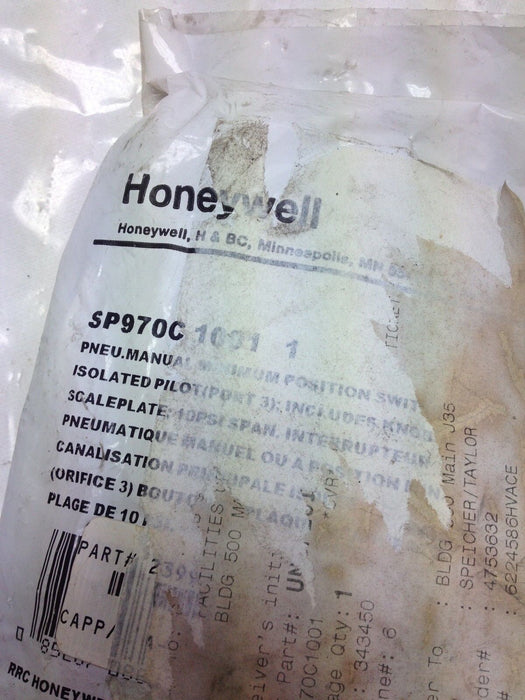 Honeywell Sp907C-1001-1 Pneumatic Position Switch
