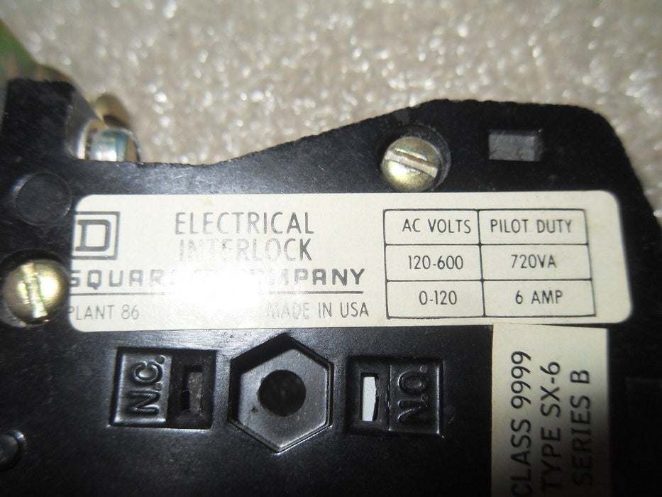 Square D 9999-SX-6 Auxiliary Contact Kit