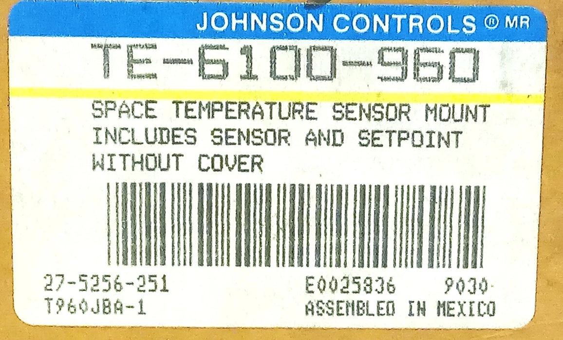 Johnson Controls TE-6100-960 Room Temperature Sensor