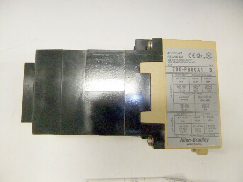 Allen-Bradley 700-P800A1 SER B HEAVY DUTY RELAY