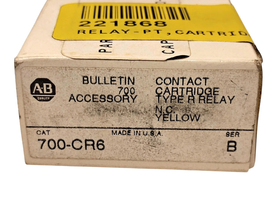 Allen-Bradley 700-CR6 Series B 10 A Type R Contact Cartridge for Relays