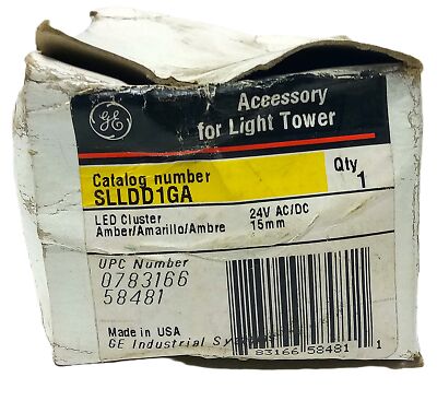 GE SLLDD1GA 24 V AC/DC Amber LED Cluster for Light Tower