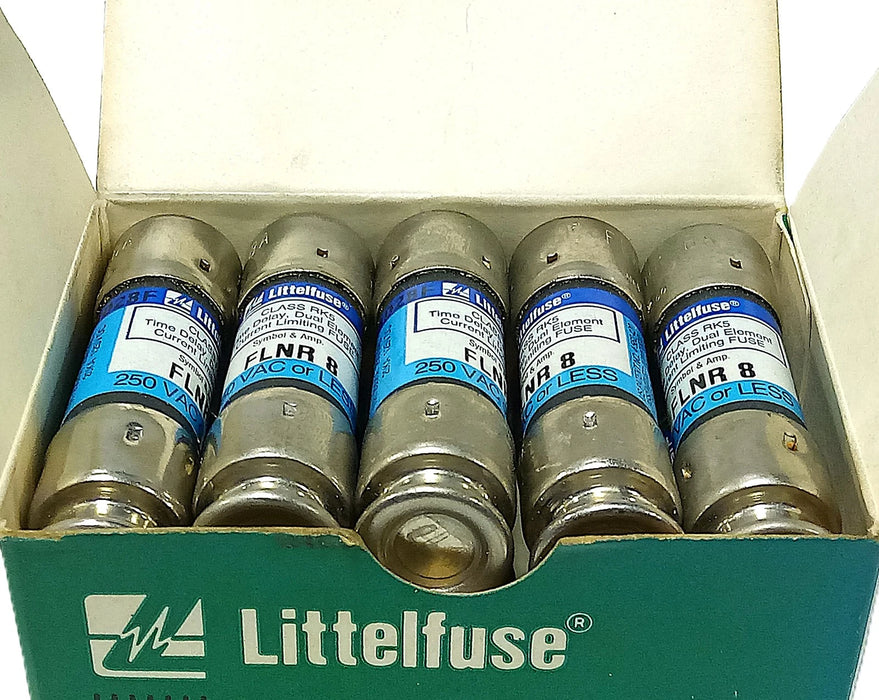 Littelfuse FLNR-8 250 V AC 8 A Class RK5 Current-Limiting Time-Delay Fuses