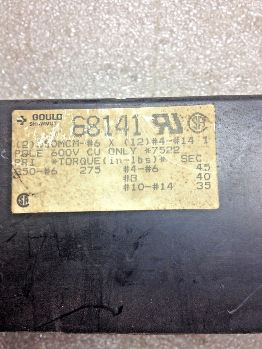 Gould Shawmut 68141 Power Distribution Block