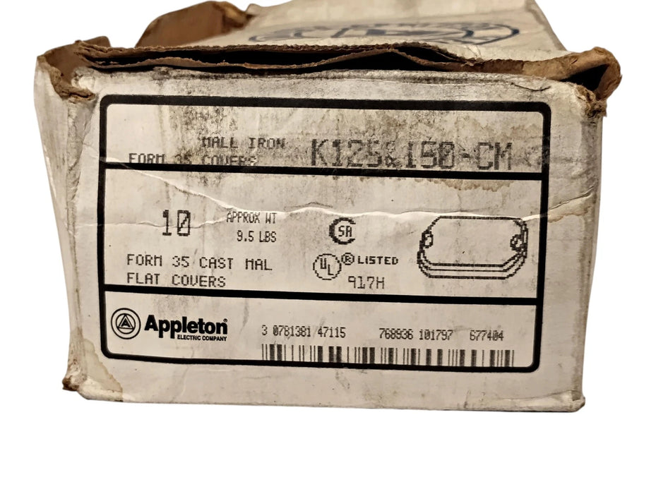 Appleton K125150CM FORM 35 Cover for 1-1/4 in and 1-1/2 in Conduit Bodies