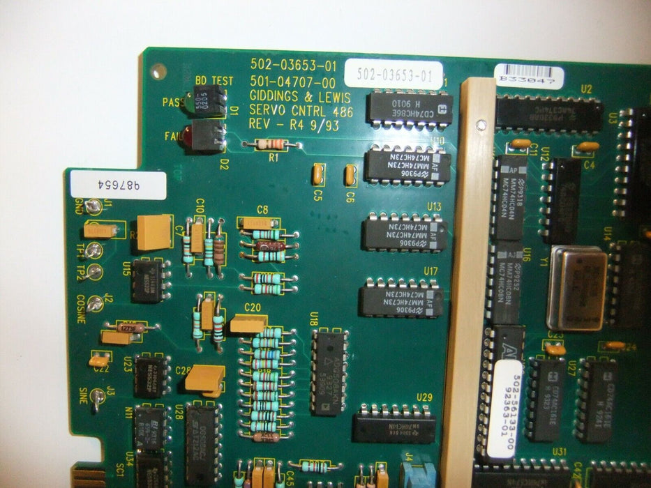 Giddings & Lewis 502-03653-01 Servo Control Board