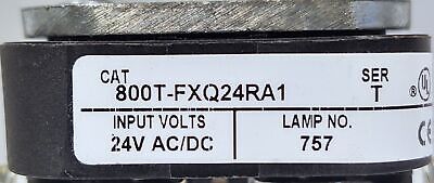 Allen-Bradley 800T-FXQ24RA1 24V Red Illuminated Push-Pull E-Stop Pushbutton