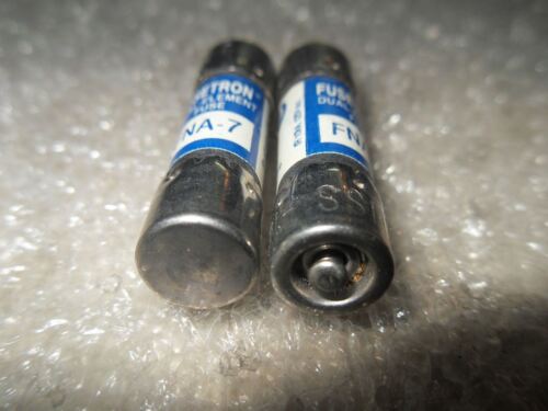 7 Bussmann Fusetron FNA-7 125VAC 7A Dual Element Fuses