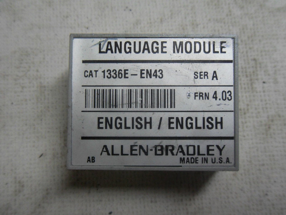 Allen-Bradley 1336E-EN43 Language Module