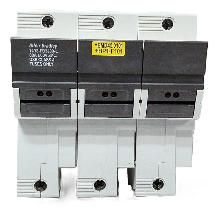 Allen-Bradley 1492-FB3J30-L 600 V 30 A 3-Pole Fuse Holder w/ Indicator Lights