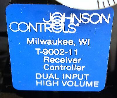 Johnson Controls T-9002-11 Dual Input High Volume Receiver Controller