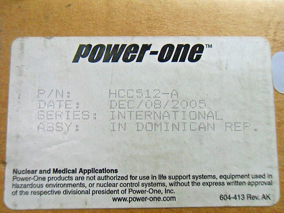 Power-One HCC512-A Power Supply