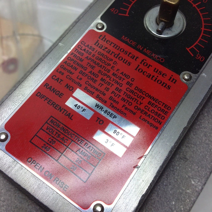 Chromalox WR-80EP Thermostat WR80EP