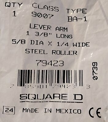 Square D 9007BA1 79423 1 3/8" Limit Switch Roller Lever Arm