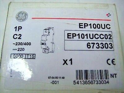 3 GE Trip 1 Pole 2 Amp EP101CC02