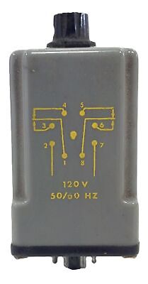 Square D 8501-JA-5T Ser B 120 V 0.6-60 Sec On-Delay Timer Relay