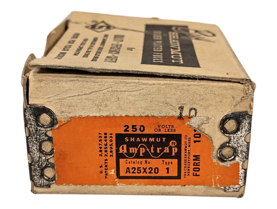Shawmut A25X20-1 250 V AC/DC 20 A Current-Limiting Very Fast-Acting Fuses