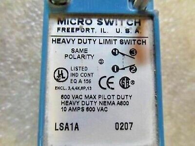 Honeywell Micro Switch LSA1A Heavy Duty Limit Switch w/ Wobble Stick Operator