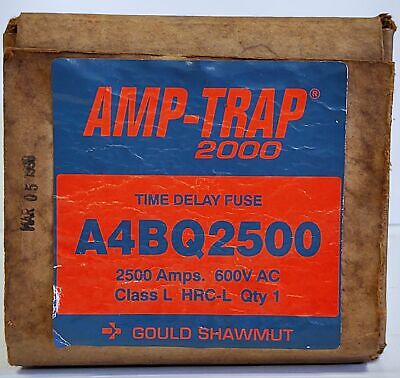 Gould Shawmut A4BQ2500 AMP-TRAP 2500 A 600 V Current-Limiting Time-Delay Fuse