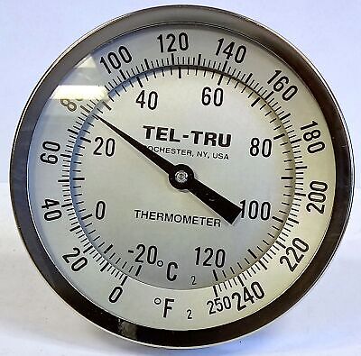 TEL-TRU GT-500-R 0-250¬∞F Industrial Thermometer