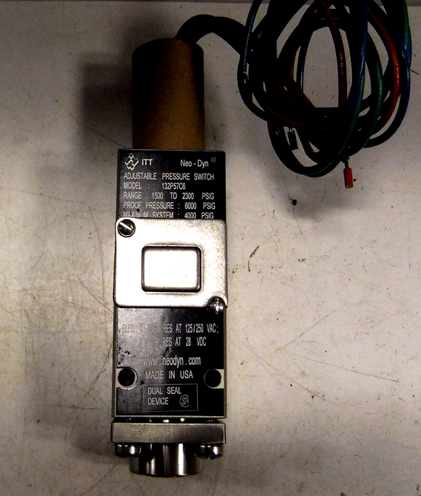 ITT Neo-Dyn Pressure Switch 132P57C6