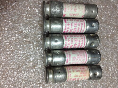 5 Gould Shawmut Tri-onic TR-6/10R Fuses