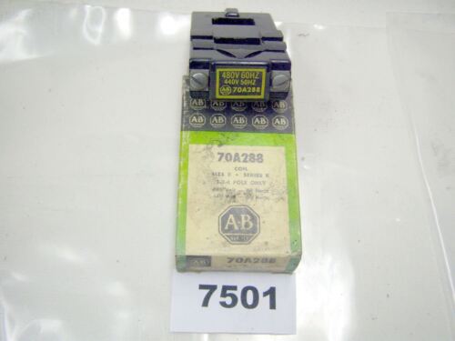 Allen-Bradley Coil Size 0 70A288 2,3,4 Poles 440/480V