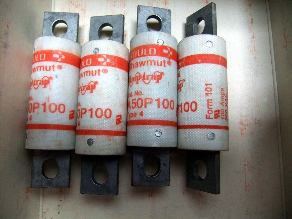 LOT OF 4 A50P100 FUSES
