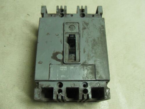 1 WESTINGHOUSE HFB3100 CIRCUIT BREAKER 100A 3P 600VAC