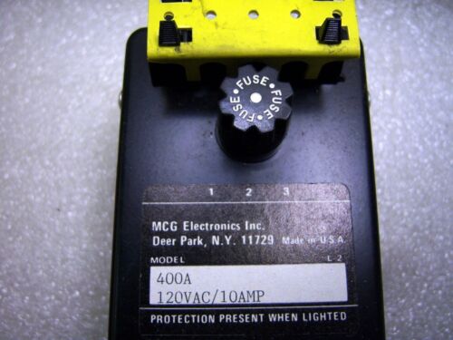 Mcg Electronics Model 8805 400A 120Vac 10 A Power Surge Protector