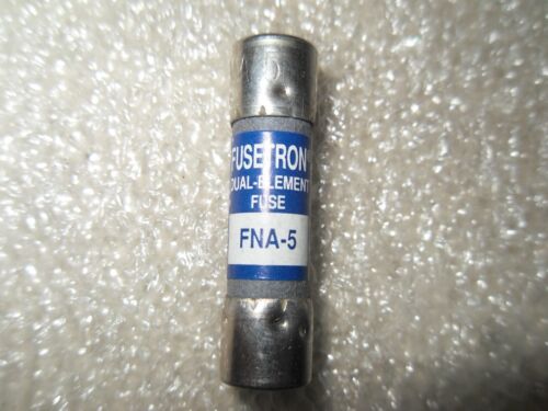 4 Bussmann FNA-5 125 VAC 5A Dual Element Fuses