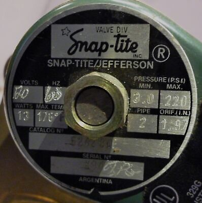 Snap-Tite 6242BAE 2in Brass Solenoid Valve