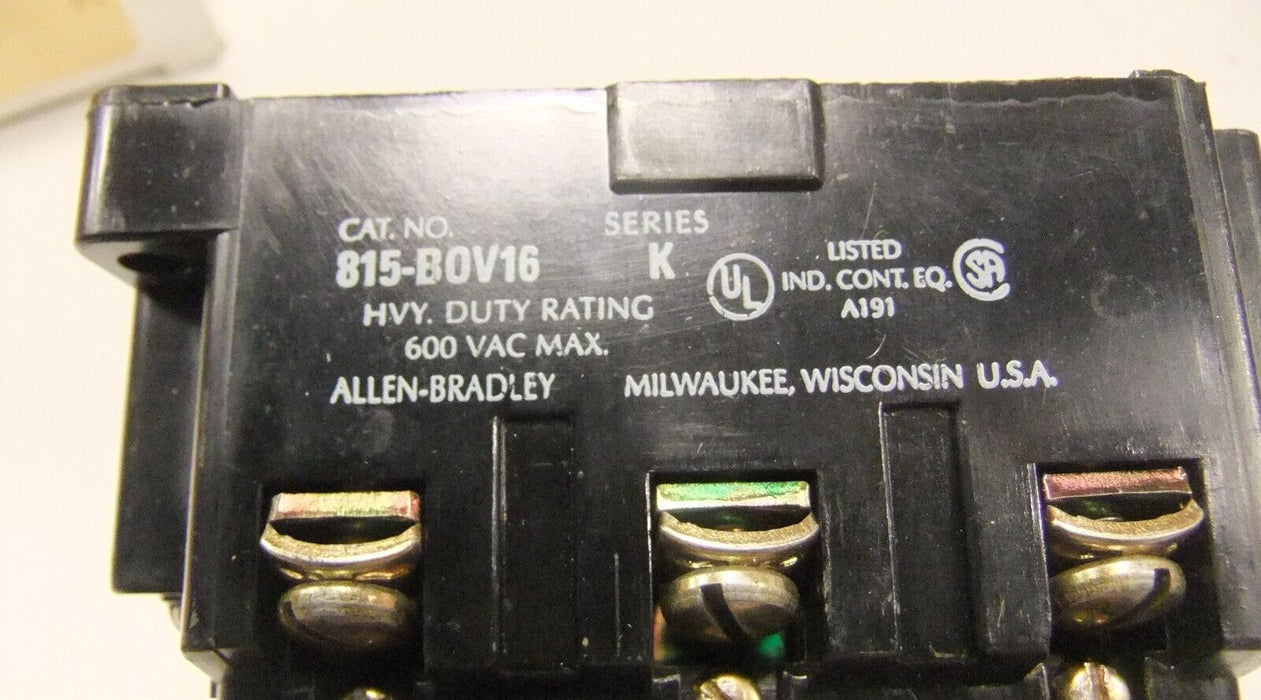 Allen-Bradley 815-BOV16 Series K Overload Relay