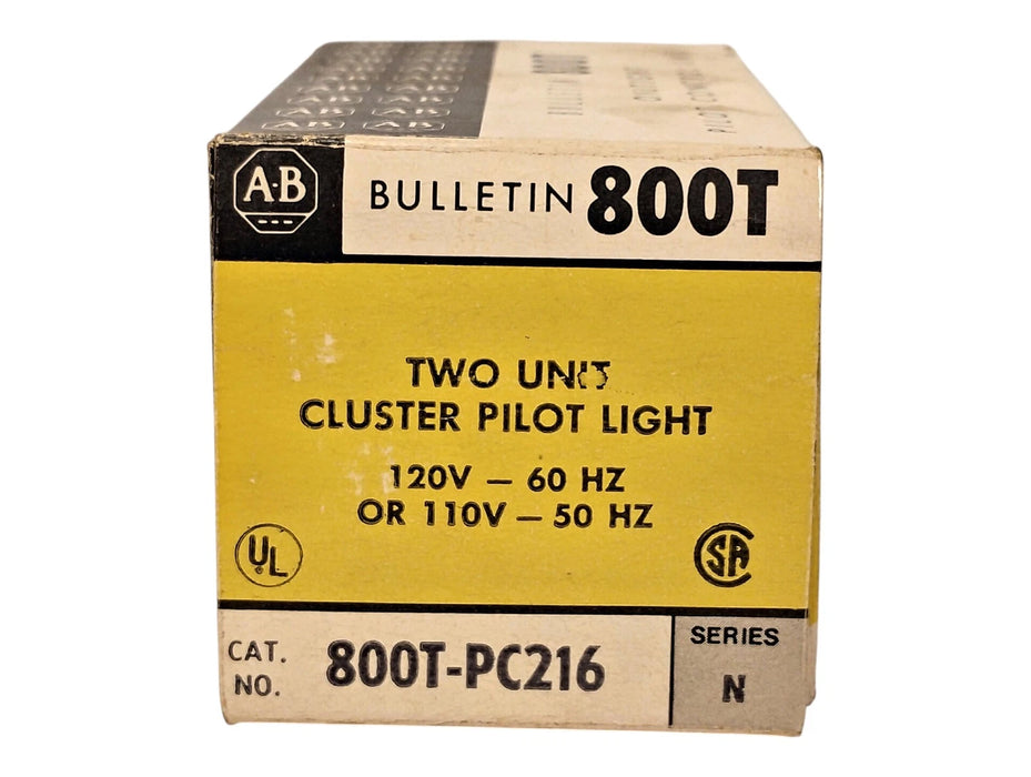 Allen-Bradley 800T-PC216 Incandescent Pilot Light w/ 110/120 V AC Transformer