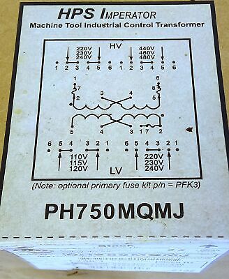Hammond Power Solutions PH750MQMJ 750VA 80¬∞C RISE Industrial Control Transformer