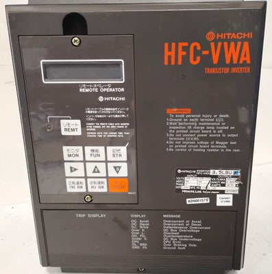 Hitachi HFC-VWA3.5LBU 200-230 V AC Transistor Inverter Drive
