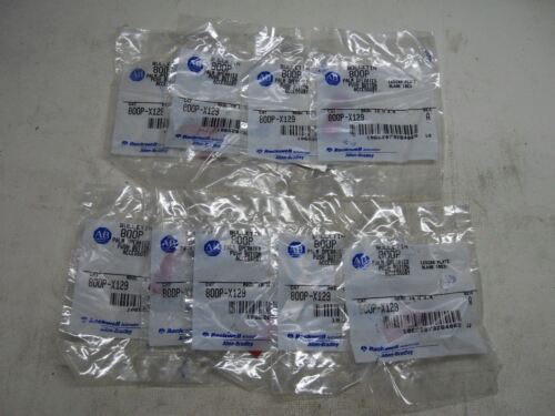 1 LOT OF 9 Allen-Bradley 800P-X129 RED LEGEND PLATES