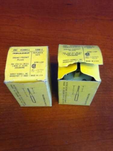 2 Hubbell 5336 Plugs