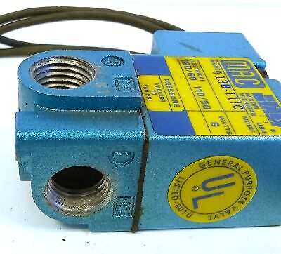 MAC Valves 113B-111C 110/120 V AC 50/60 Hz Pneumatic Solenoid Valve