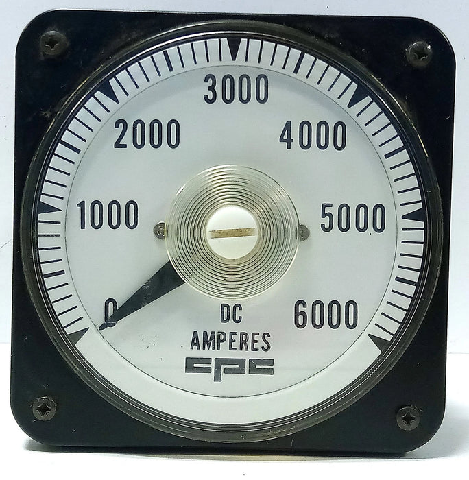 Yokogawa 103121CAUP7LHF/P 0-6000 DC Amperes Panel Meter
