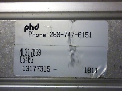 PHD Inc ML317059 Pneumatic Linear Actuator