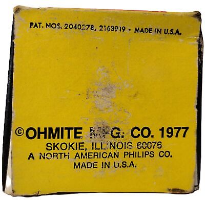 Ohmite 312-12 300 V AC 30 A Non-Shorting Power Tap Switch