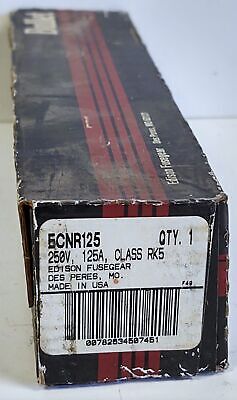 Edison Fuse ECNR125 250 V 125 A Class RK5 Current-Limiting Time-Delay Fuse