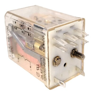 Potter & Brumfield R10-E1Y2-V700 24 V DC 3 A Miniature Ice Cube Plug-in Relay